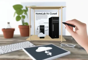 alt_text: A comparative cost analysis of Homelab and Cloud Computing, featuring DIY servers and cloud icons.