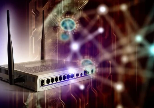 alt_text: Cover image for 'pfSense Router Setup Guide' featuring a router and digital network elements.