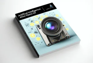 alt_text: Futuristic cover image of Jetson Orin Nano kit, showcasing AI elements and modern design.